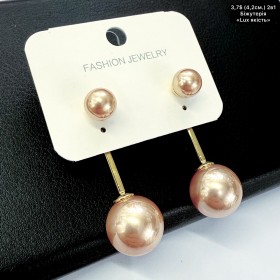 0148 «LUX якість» (4,2см.) сережки 2 в 1